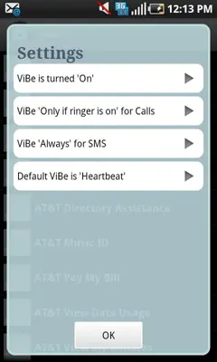 ViBe android App screenshot 2